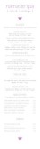 Spa Food Menu