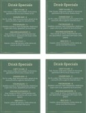 Chalkboard Mini Bar Menu