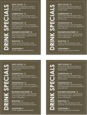 City Bar Mini Menu
