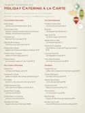 Christmas Party Catering Menu
