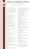 Cake Shop Menu Long