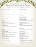 Seasonal Catering Menu