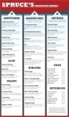 Italian Family Menu Long