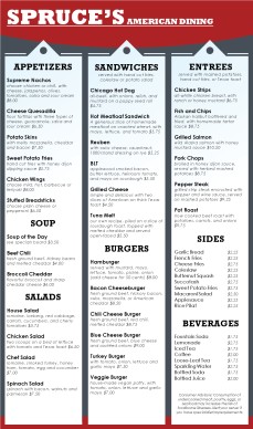 Customize Italian Family Menu Long