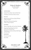 Tropical Wedding Menu