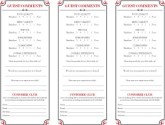 Brasserie Comment Card