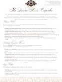 Cupcakes Menu