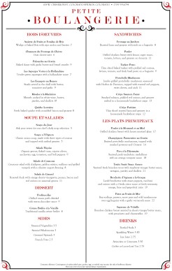 Customize Brasserie Menu Tabloid