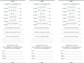 Downtown Dining Comment Card
