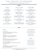 Downtown Dining Menu