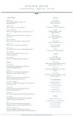 Downtown Dining Menu Tabloid Page