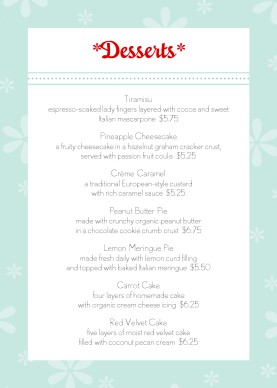 Customize Vintage Diner Table Tent