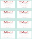 Vintage Diner Business Card