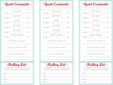 Vintage Diner Comment Card