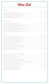 Vintage Wine List