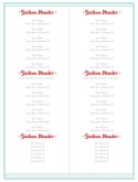 Vintage Diner Menu Page