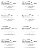Black and White Business Card
