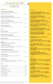 Modern Cafe Menu Tabloid