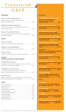 Customize Modern Cafe Menu