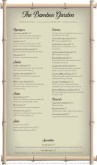 Asian Cafe Menu