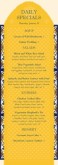 Mexican Cantina Specials Menu