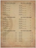 Backyard Barbeque Menu Page