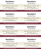 American Restaurant Business Card