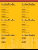 Burger Bar Menu Page