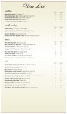 American Wine List