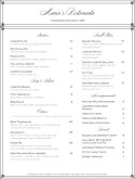 Elegant Fine Dining Menu