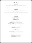 Elegant Bar Menu