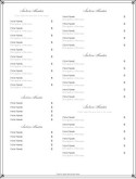 Elegant Fine Dining Menu Page