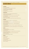 Public House Menu Page