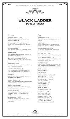Customize Tavern Menu