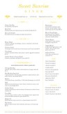 Breakfast Diner Menu