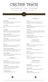 Thai Restaurant Menu
