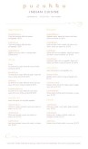 South Indian Food Menu