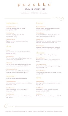 Customize South Indian Food Menu Customize South Indian Food Menu