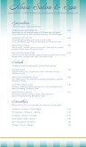 Raw Food Menu