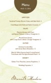 Downtown Hotel Event Menu