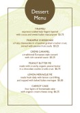 Downtown Hotel Table Tent
