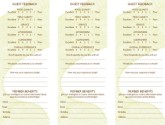 Downtown Hotel Comment Card