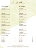 Downtown Hotel Menu Page