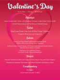 Valentines Day Tasting Menu