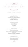 Romantic Dinner Menu