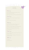 Valentines Day Event Menu