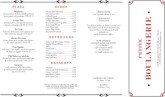 Brasserie Takeout Menu