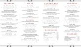 Takeout Menu Back Page Brasserie