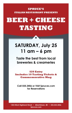 Customize Italian Restaurant Event Flyer
