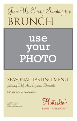 Customize Restaurant Promo Poster